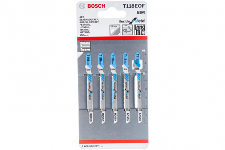 Купить Пилочки BOSCH  T 118  EOF     2.608.634.237 фото №1