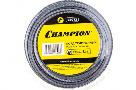 Купить Леска CHAMPION Platin Saw 3,5*35 м (зубчатый) + нож фото №1